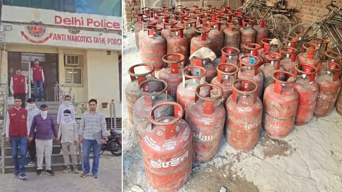 Delhi: संगम विहार में LPG की कालाबाजारी करने वालों पर बड़ा एक्शन, 4 डिलीवरी एजेंट धरे, 183 सिलेंडर बरामद Illegal LPG Racket