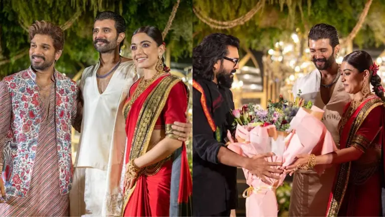 In Pics | Inside Rashmika Mandanna-Vijay Deverakonda's Star Studded Wedding Reception Inside Rashmika Mandanna-Vijay Deverakonda reception