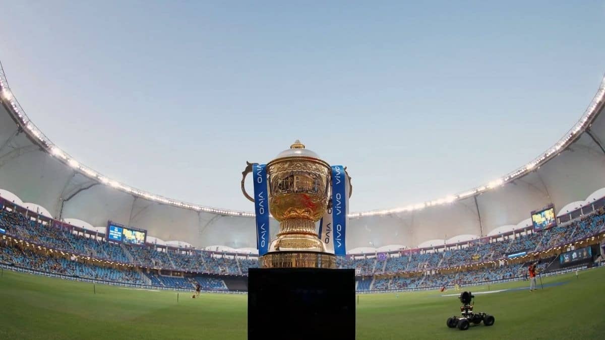 IPL trophy during 2021 season