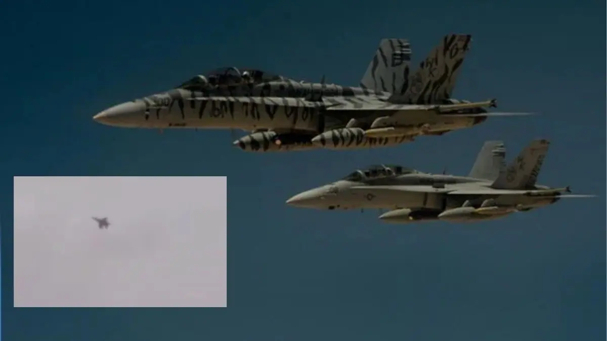 Iran's IRGC Shares Video Caliming Successful Hit on US F-18 Fighter Jet, Washington Denies | Watch Iran's IRGC Announces Successful Hit on US F-18 Fighter Jet, Shares Dramatic Video | Watch