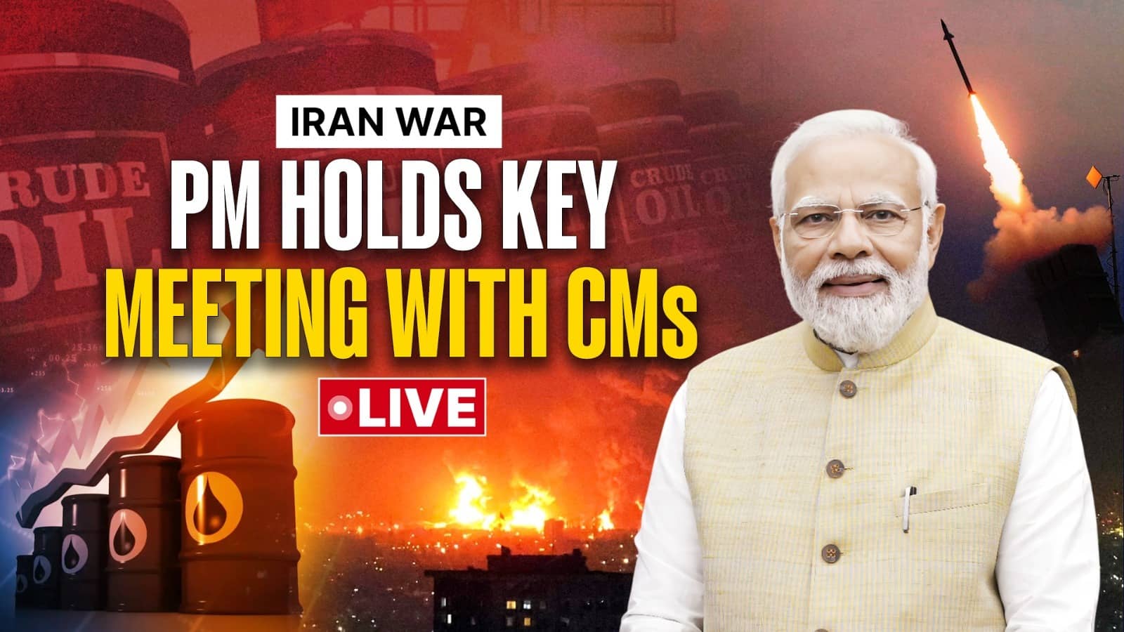 Iran War LIVE: Anticipation Of Big Decisions As PM Modi Chairs Key Meet With CMs