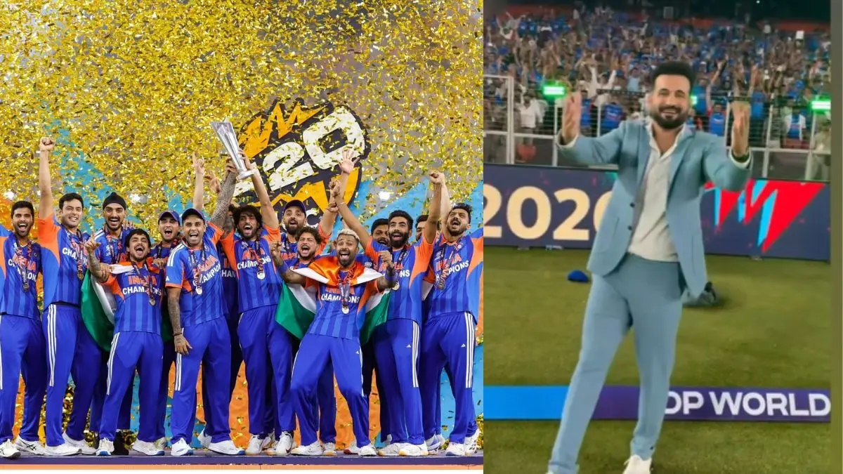 टी20 वर्ल्ड कप जीत के बाद इरफान पठान का दिखा खास अंदाज, लाखों फैंस के साथ 'अफगान जलेबी' पर खूब झूमे; VIDEO VIRAL Irfan pathan afghan jalebi