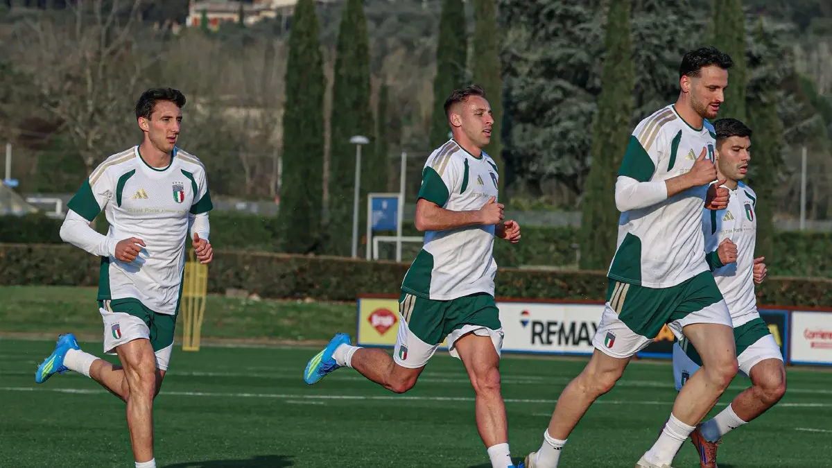 Italy vs Northern Ireland Live Streaming: When And Where To Watch FIFA World Cup 2026 Playoff Match In India? Italian players during a practice session