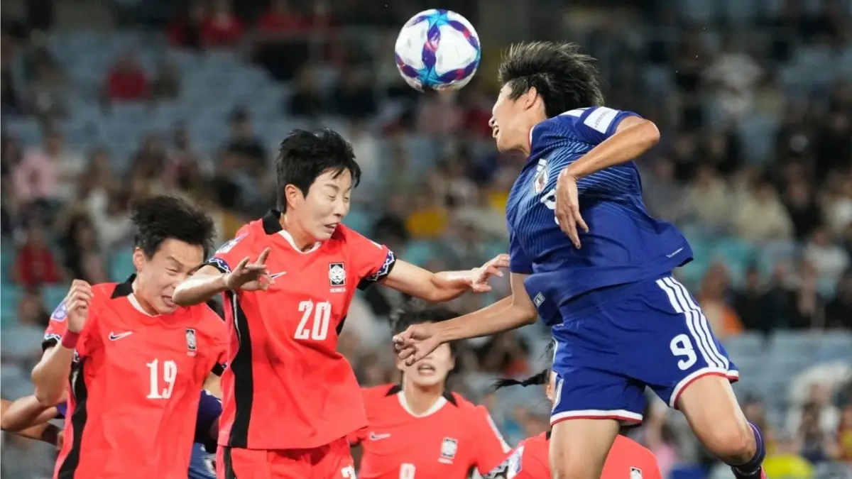 Japan Crush South Korea 4-1 To Set Up Women’s Asian Cup 2026 Final Against Australia Japan's Riko Ueki heads the ball during Women's Asia Cup semi-final