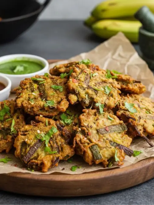 Kele Ke Chilke Pakode Recipe
