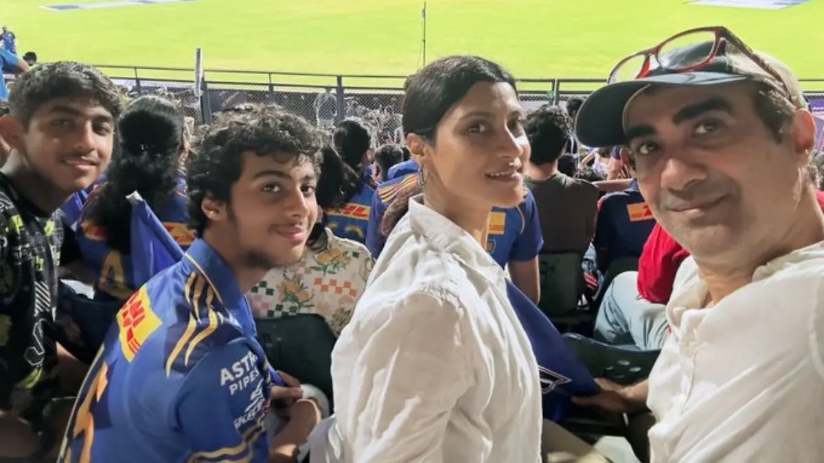 Exes Ranvir Shorey-Konkona Sen Sharma Reunite For MI vs KKR IPL 2026 Match | Photo Konkana Sen Sharma-Ranvir Shorey reunite at IPl