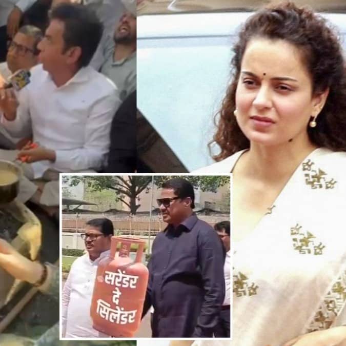 LPG Shortage Kangana Ranaut Opposition Protest