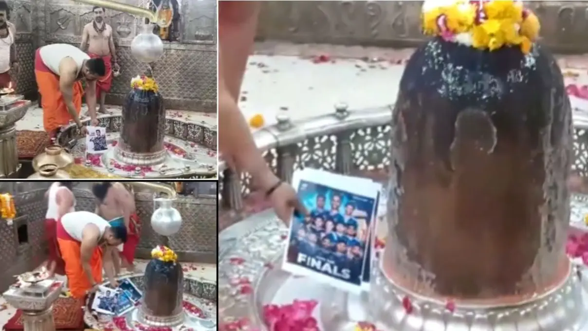 टीम इंडिया की जीत के लिए महाकाल दरबार में खास पूजा, महाकालेश्वर मंदिर में 'विजयी भव' की गूंज; क्रिकेट प्रेमियों ने की प्रार्थना Mahakaleshwar Temple prayers Team India