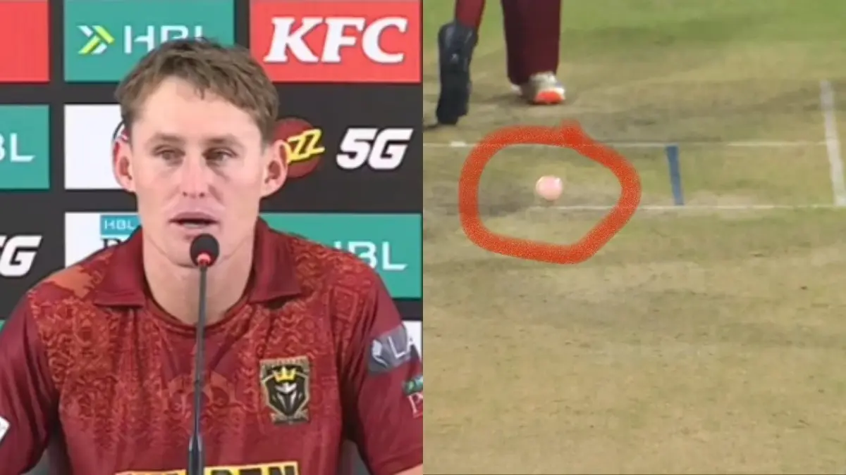 PSL or Gully Cricket? Controversy Hits Pakistan's T20 League After Marnus Labuschagne Raises Concerns Over Ball Bizarrely Turning Red Marnus Labuschagne