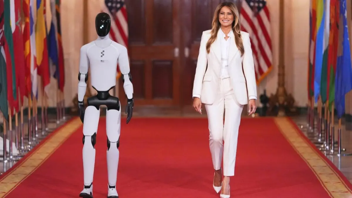 Melania Trump Walks Alongside A Robot at White House: Everything About This Humanoid melania trump
