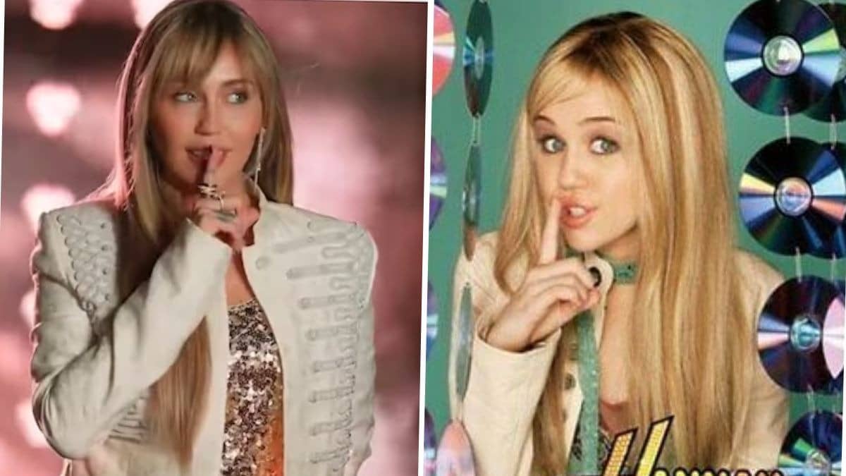 Miley Cyrus recreates iconic Hannah Montana poster