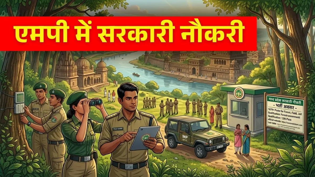 Sarkari Naukri 2026: एमपी में सरकारी नौकरी का सुनहरा मौका, फॉरेस्ट गार्ड और जेल वार्डर के 1679 पदों पर निकली भर्ती, ऐसे करें आवेदन MPESB Recruitment 2026