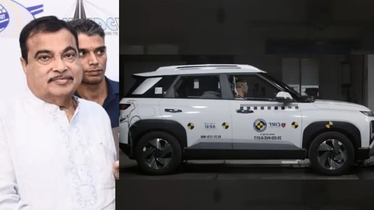 बेहद मजबूत है Hyundai की ये कॉम्पैक्ट SUV, क्रैश टेस्ट में पाई बड़ी सफलता, 5 स्टार सुरक्षा रेटिंग मिलने पर नितिन गडकरी ने भी दी बधाई Nitin Gadkari Hyundai venue