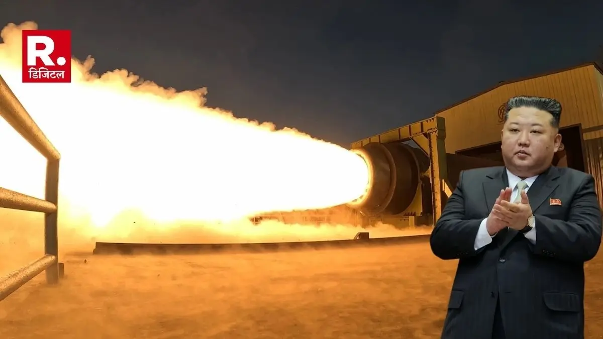 Kim Jong-un ने उड़ाई डोनाल्ड ट्रंप की नींद, US तक पहुंचने वाली मिसाइल इंजन का किया सफल टेस्ट, किम जोंग ने खुद किया निरीक्षण North Korea Kim Jong-un tests engine of missile targeting US