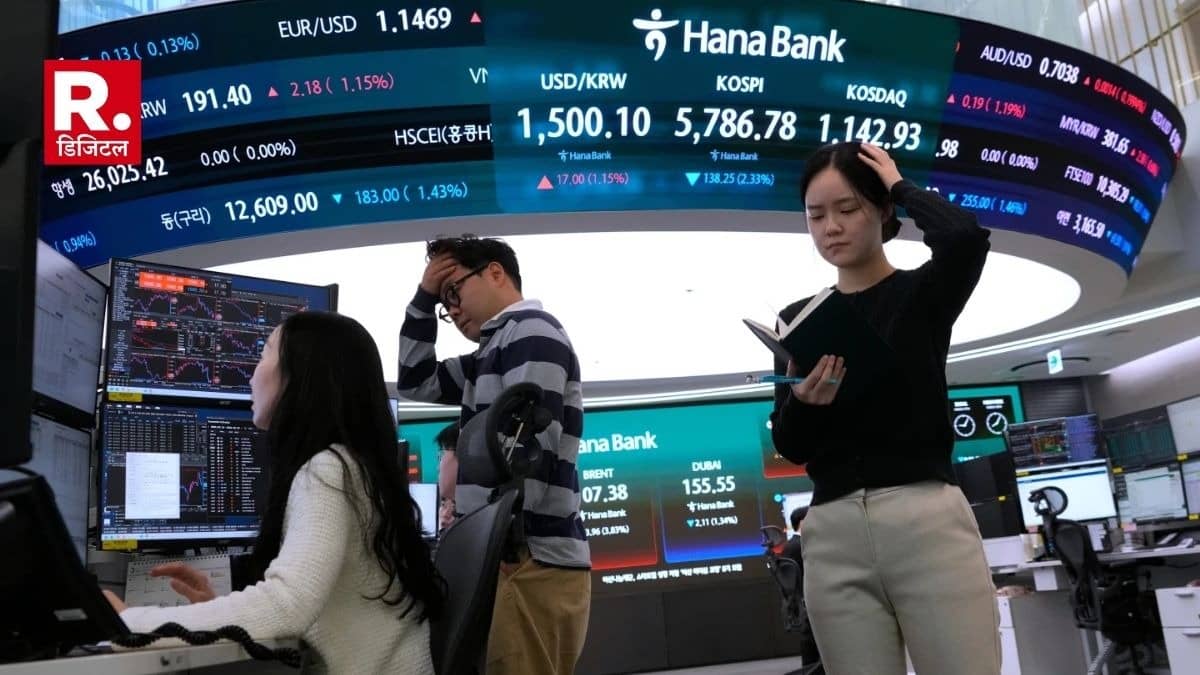 Oil prices cross dollar 111 a barrel Asian stock markets plunge Iran war raises inflation risk