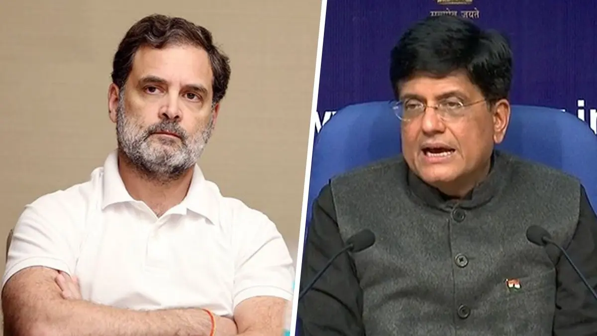 'Only Brings Baseless Issues into the House, Topics That Can Defame Country': Piyush Goyal Slams Rahul Gandhi 'Only Brings Baseless Issues into the House, Topics That Can Defame Country': Piyush Goyal Slams Rahul Gandhi