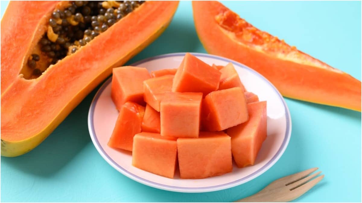 Papaya is good for gut health and aids digestion