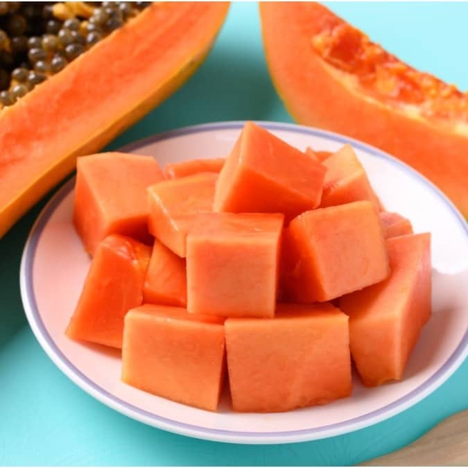 Papaya is good for gut health and aids digestion