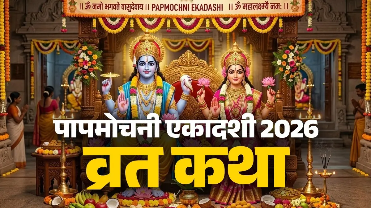 Papmochni Ekadashi 2026 Vrat Katha: पापमोचनी एकादशी के दिन इस कथा के बिना अधूरा है व्रत, जानें नियम Papmochni Ekadashi 2026 Vrat Katha