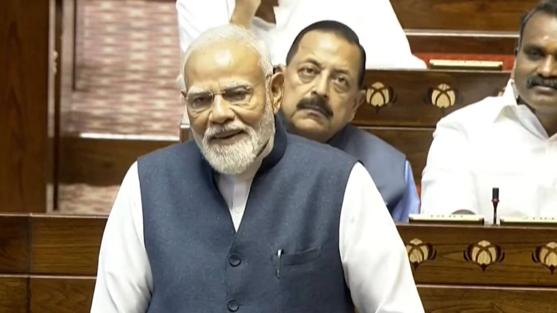 PM Modi in Rajya Sabha