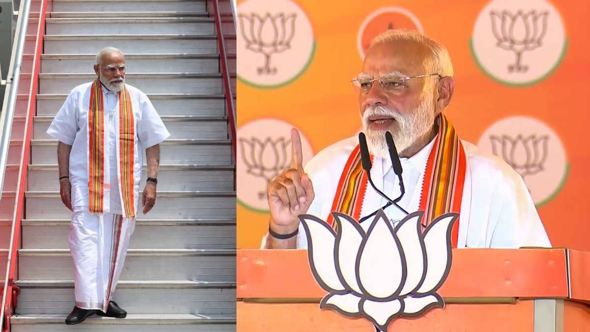 PM Modi's Classic Kerala Look in Palakkad: Crisp White Mundu, Kasavu Stole with Golden Edging