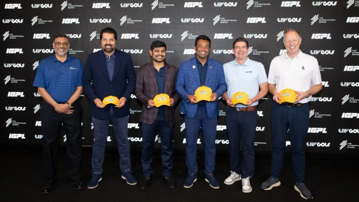LIV Golf-Backed International Series, IGPL Align To Build Global Pathway For Indian Talent Rahul Singh, Uttam Singh Mundy, Mani Indhar, Leander Paes, Scott O’Neil and Ross Hallett