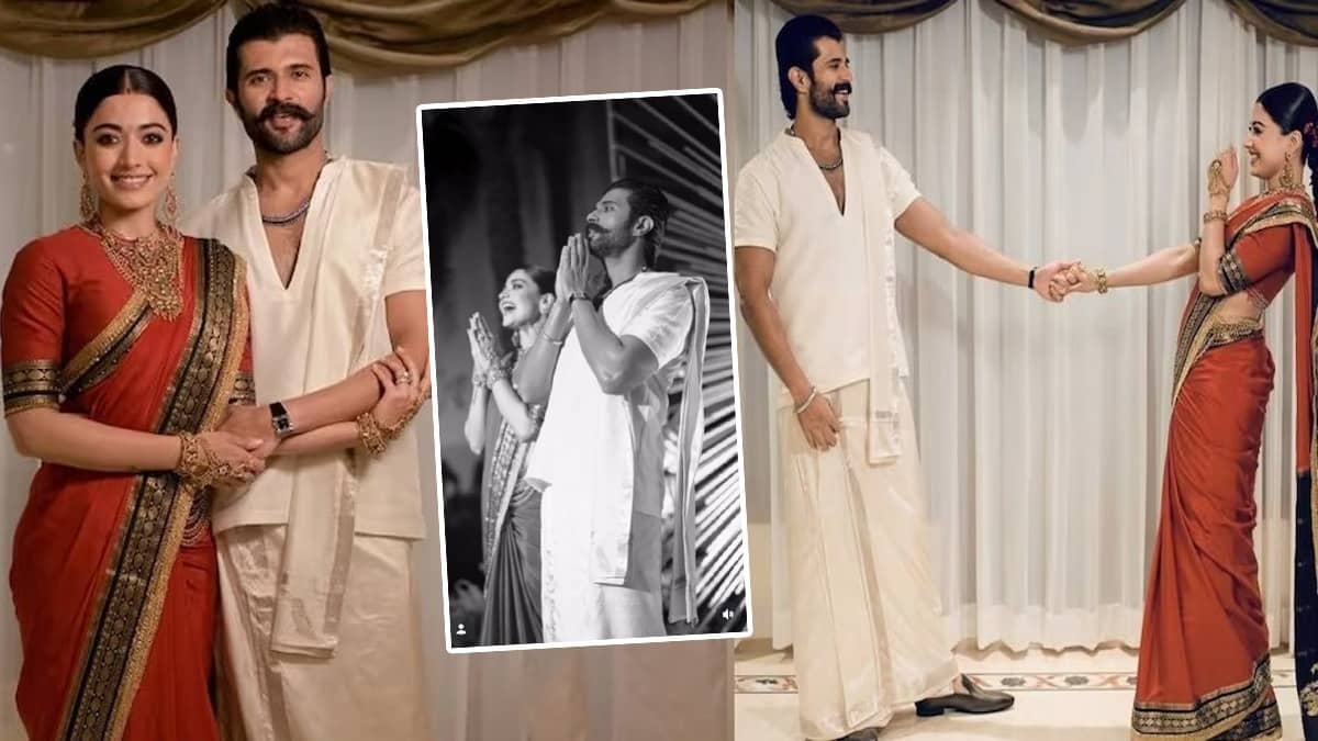 Rashmika-Vijay: कभी थामा हाथ, कभी एक-दूजे में खोए... सामने आई रश्मिका-विजय के रिसेप्शन की खास झलक, कपल की एंट्री का VIDEO वायरल