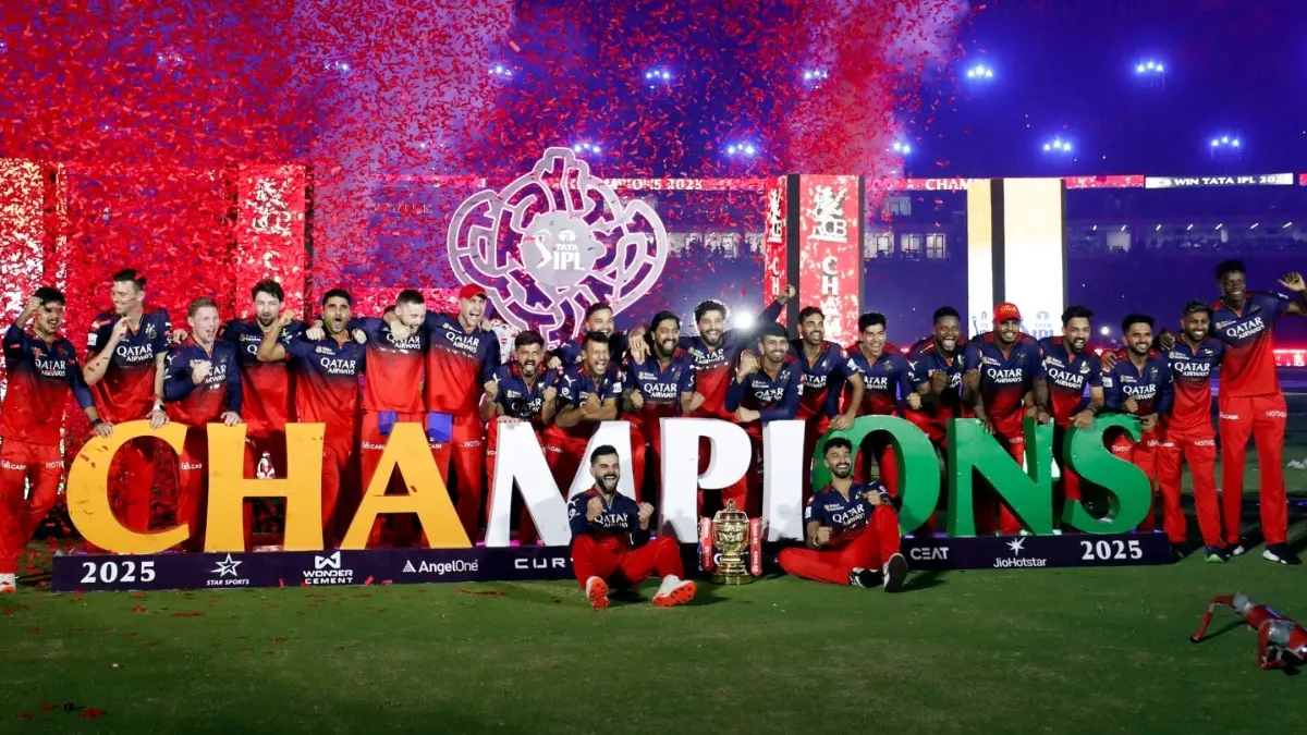 Anil Kumble Gives Blunt Take On RCB's IPL 2026 Campaign, Believes It Will Be Tough For Rajat Patidar's Side RCB players celebrating after winning IPL 2025