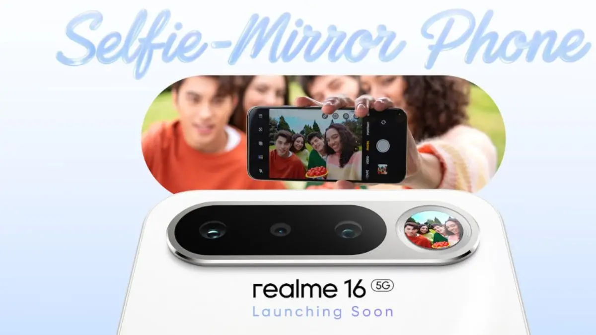 Realme 16 5G: भारत का पहला सेल्फी मिरर वाला फोन 2 अप्रैल को होगा पेश, लॉन्च से पहले फीचर्स के साथ कीमत भी हुई लीक Realme 16 5G