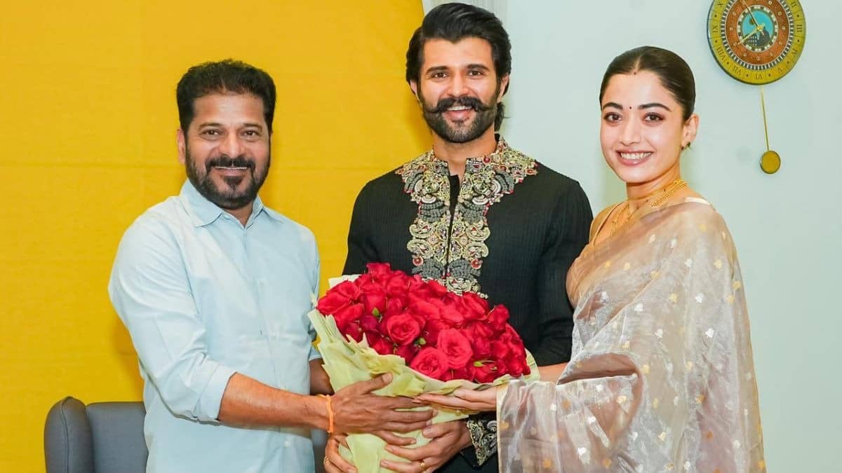 Revanth Reddy Meets Newlyweds Vijay Deverakonda-Rashmika Mandanna