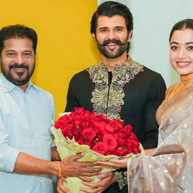 Revanth Reddy Meets Newlyweds Vijay Deverakonda-Rashmika Mandanna