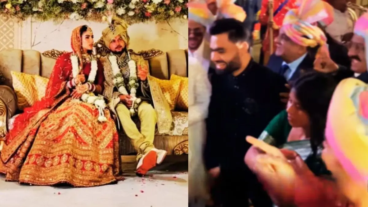 रिंकू सिंह को आ रही थी शर्म, उनकी होने वाली दुल्हनिया ने लूट ली महफिल; कुलदीप-वंशिका की शादी से सांसद प्रिया सरोज के डांस का VIDEO VIRAL Rinku Singh Priya Saroj Dance Video