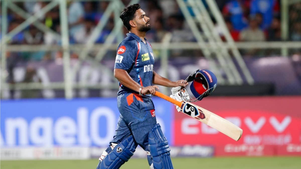 Rishabh Pant walks off the field after getting dismissed in IPL 2025
