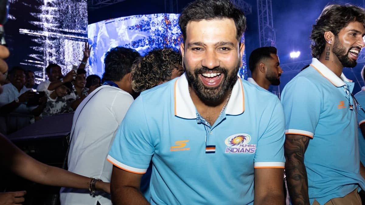 Rohit Sharm at Mumbai Indians event
