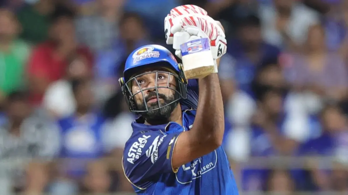 Rohit Sharma Rewrites IPL History, Shatters Virat Kohli's Long Standing Record With Explosive 78 vs KKR Rohit Sharma hits a shot against KKR