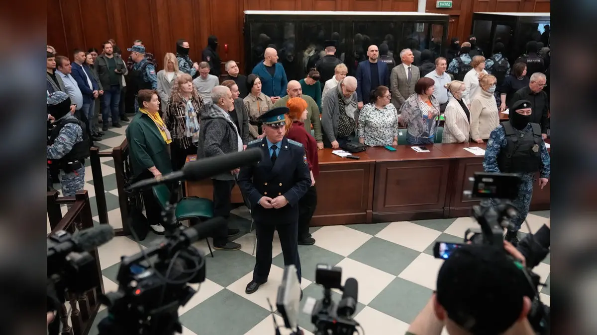 Russian Court Convicts 19 People Over Deadly 2024 Moscow Concert Hall Attack Russian Court Convicts 19 People Over Deadly 2024 Moscow Concert Hall Attack