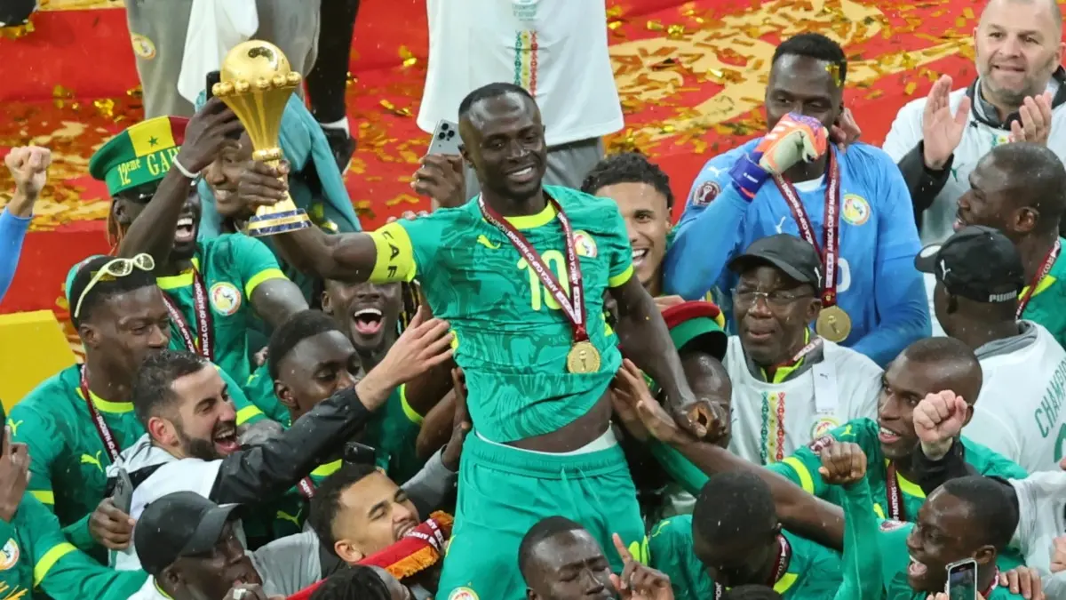 Senegal Reject ‘Unfair, Unprecedented, And Unacceptable’ AFCON Verdict, Turns To CAS To Appeal Against CAF Decision Sadio Mane and Senegal celebrate AFCON title