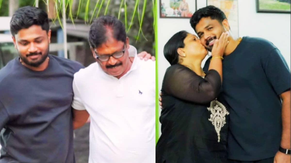 Sanju Samson: पिता को लगाया गले, मां को चूमा... वर्ल्ड कप जीत के हीरो संजू सैमसन हुए भावुक, परिवार के लिए लिखा इमोशनल नोट- VIDEO