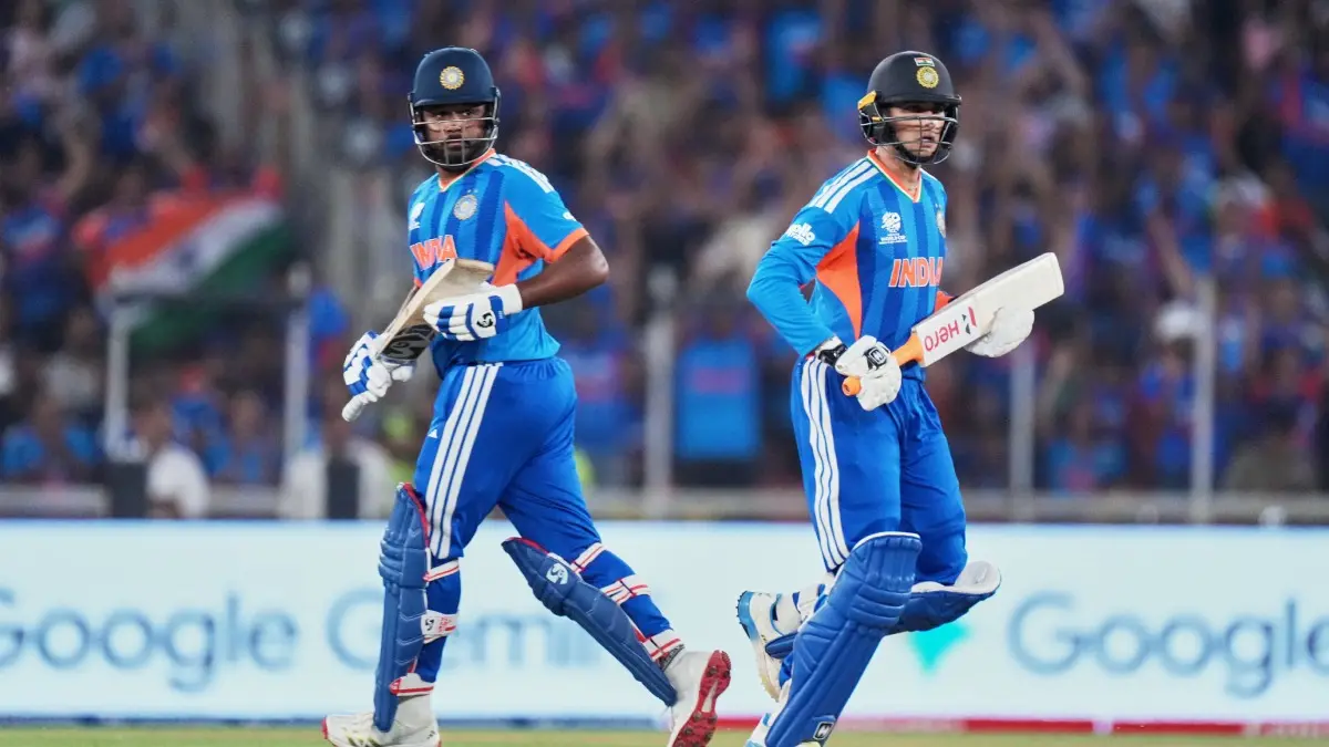 Sanju Samson, Ishan Kishan, Shivam Dube's Blitz Propel India To Post 255/6 In T20 World Cup Final Against New Zealand Sanju Samson and Abhishek Sharma