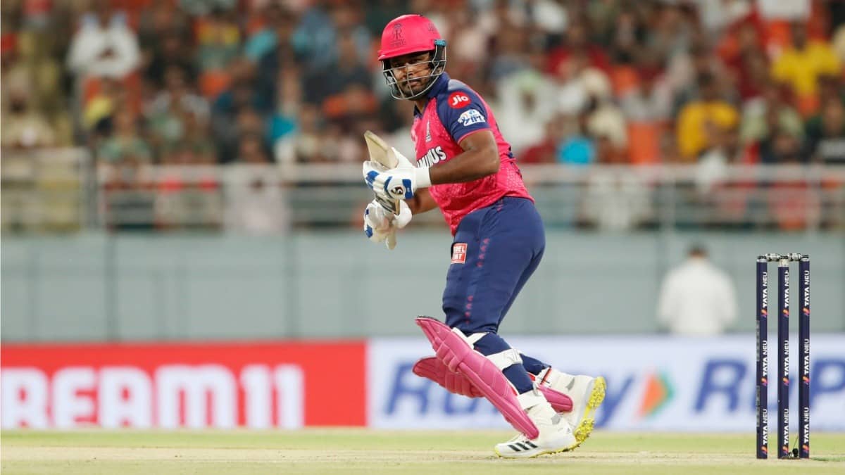 Sanju Samson in action during IPL 2025