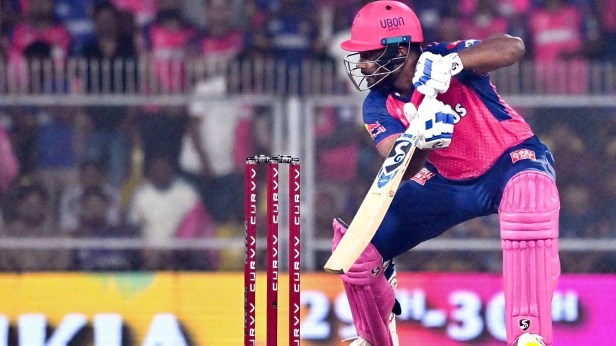 Sanju Samson in action for Rajasthan Royals in IPL 2025