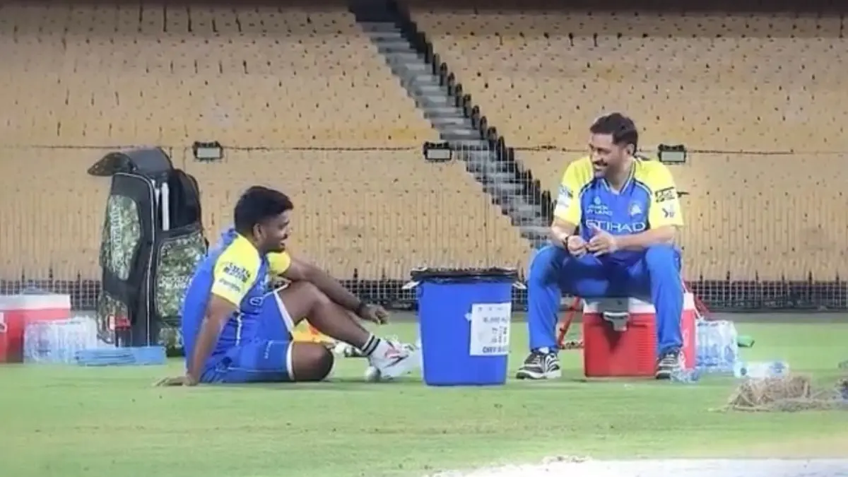 WATCH | Sanju Samson-MS Dhoni's Candid Chat During CSK Training Ahead of IPL 2026 Goes Viral Sanju Samson, MS Dhoni