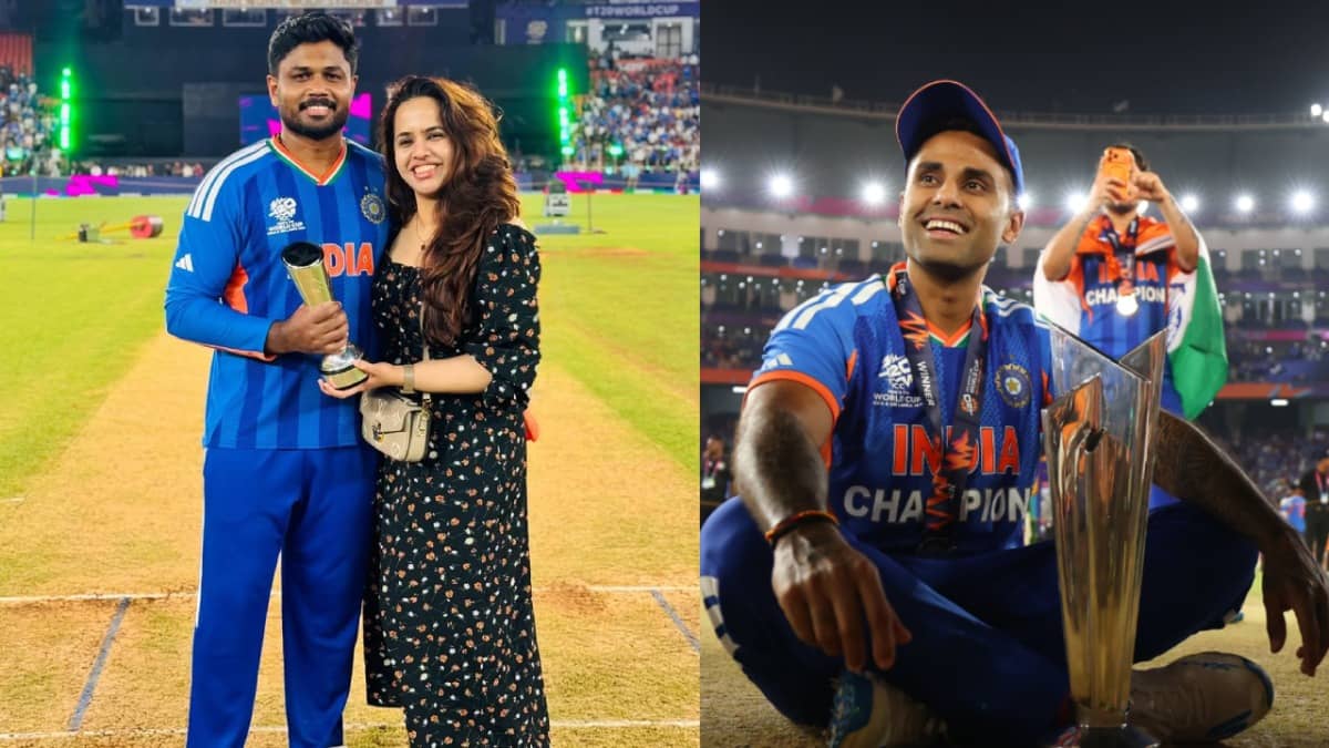 T20 World Cup: प्लेयर ऑफ द टूर्नामेंट बनने पर रोमांटिक हुए संजू सैमसन, पत्नी के लिए किया ऐसा पोस्ट, वायरल हुआ सूर्यकुमार यादव का कमेंट