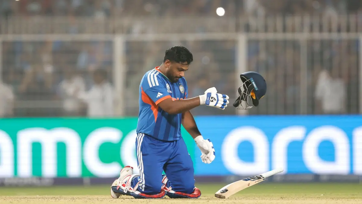 'Credit To Him For Not Losing Hope': Sanju Samson's Kolkata Masterclass Draws Widespread Praise Ahead Of T20 World Cup Semifinal Sanju Samson reacts after India beat West Indies