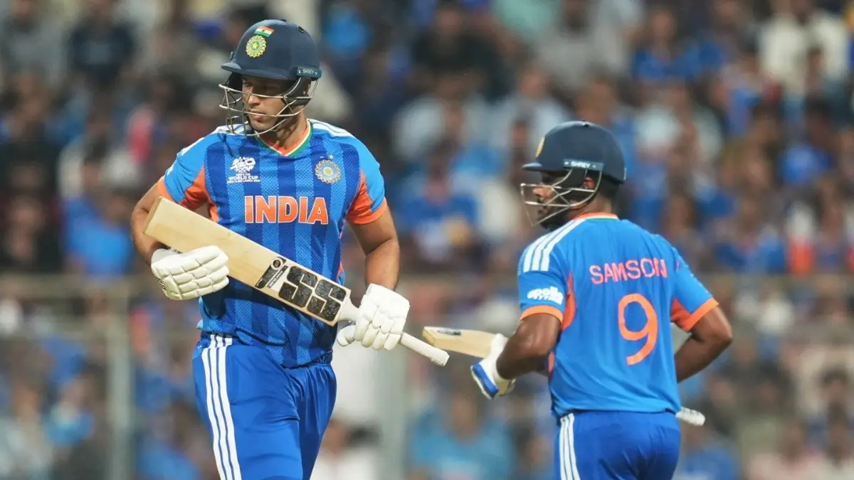 Team India Shatter Records With 250+ Total, 19 Sixes In T20 World Cup 2026 Semi-Final Against England Shivam Dube and Sanju Samson