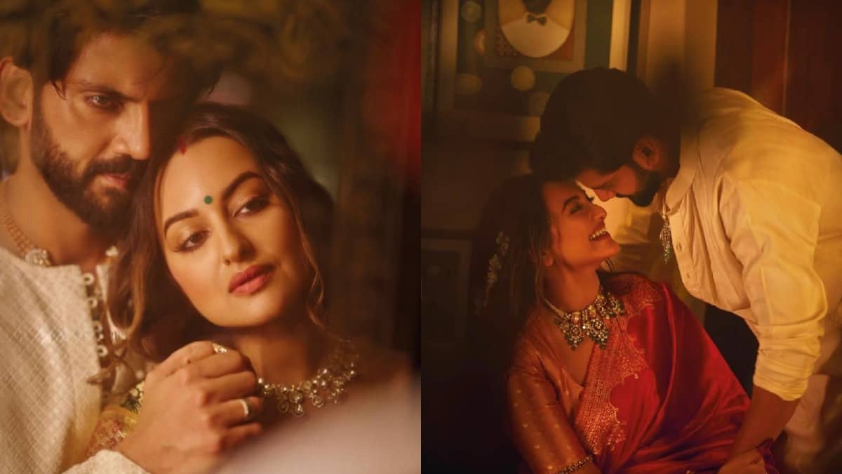 मांग में सिंदूर और लाल साड़ी… ईद के मौके पर वायरल हुआ सोनाक्षी सिन्हा का लुक, पति जहीर संग रोमांस करती दिखीं