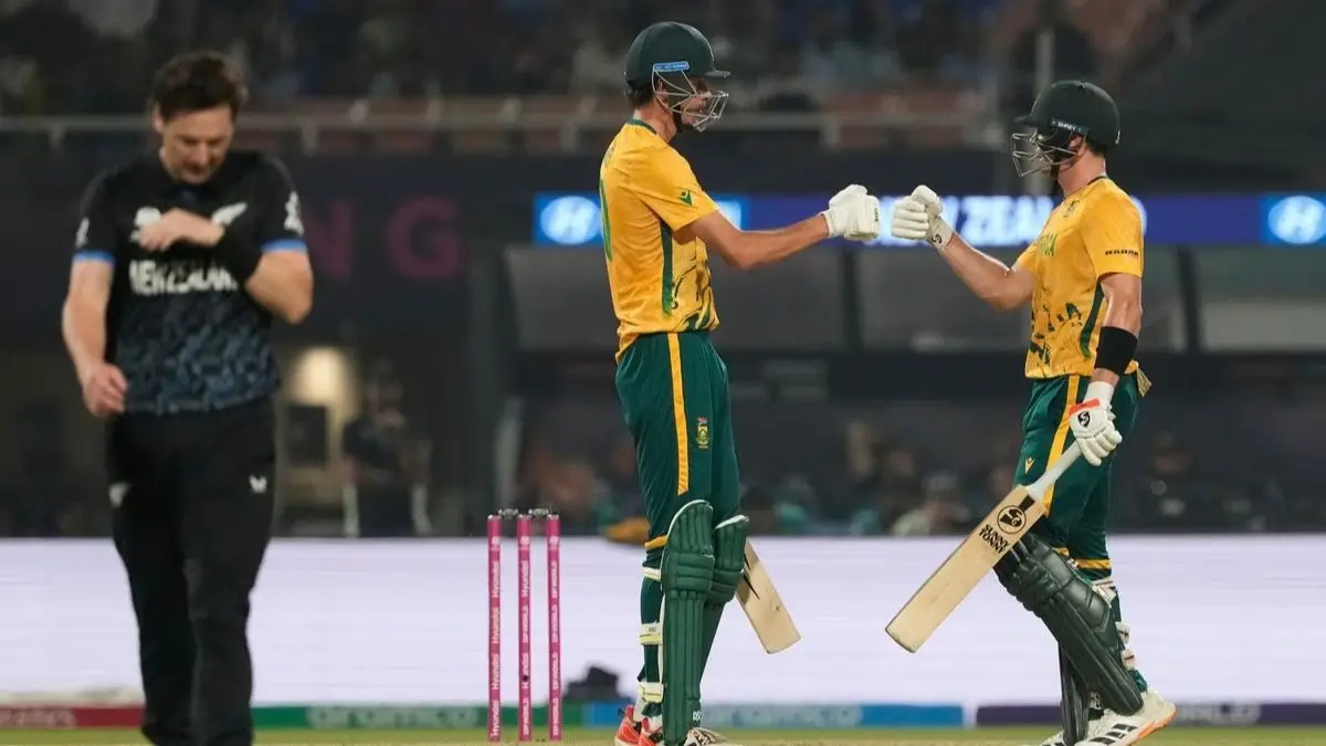 SA vs NZ: स्पिनर्स के जाल में फंसा दक्षिण अफ्रीका, SA ने न्यूजीलैंड को दिया 170 रन का टारगेट, मार्को यानसेन की अहम पारी South Africa vs New Zealand Semi Final T20 World Cup 2026