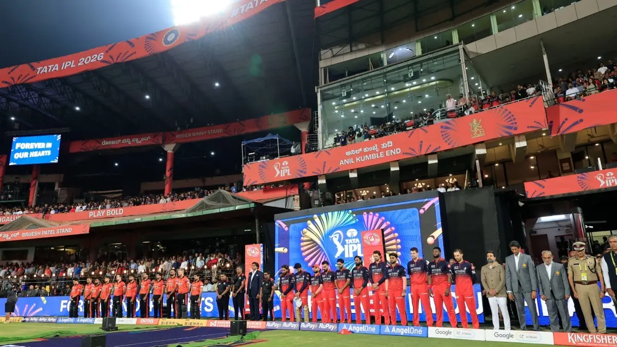 IPL 2026: RCB, SRH Players Observe One-minute Silence To Honour Stampede Victims At Chinnaswamy Stadium SRH, RCB players honour stampede victims