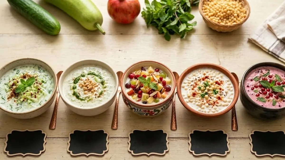 Summer Raita Recipes: गर्मियों में शरीर को रखना है ठंडा और फिट? खाने के साथ ट्राई करें ये 5 टेस्टी और हेल्दी रायता summer raita recipes