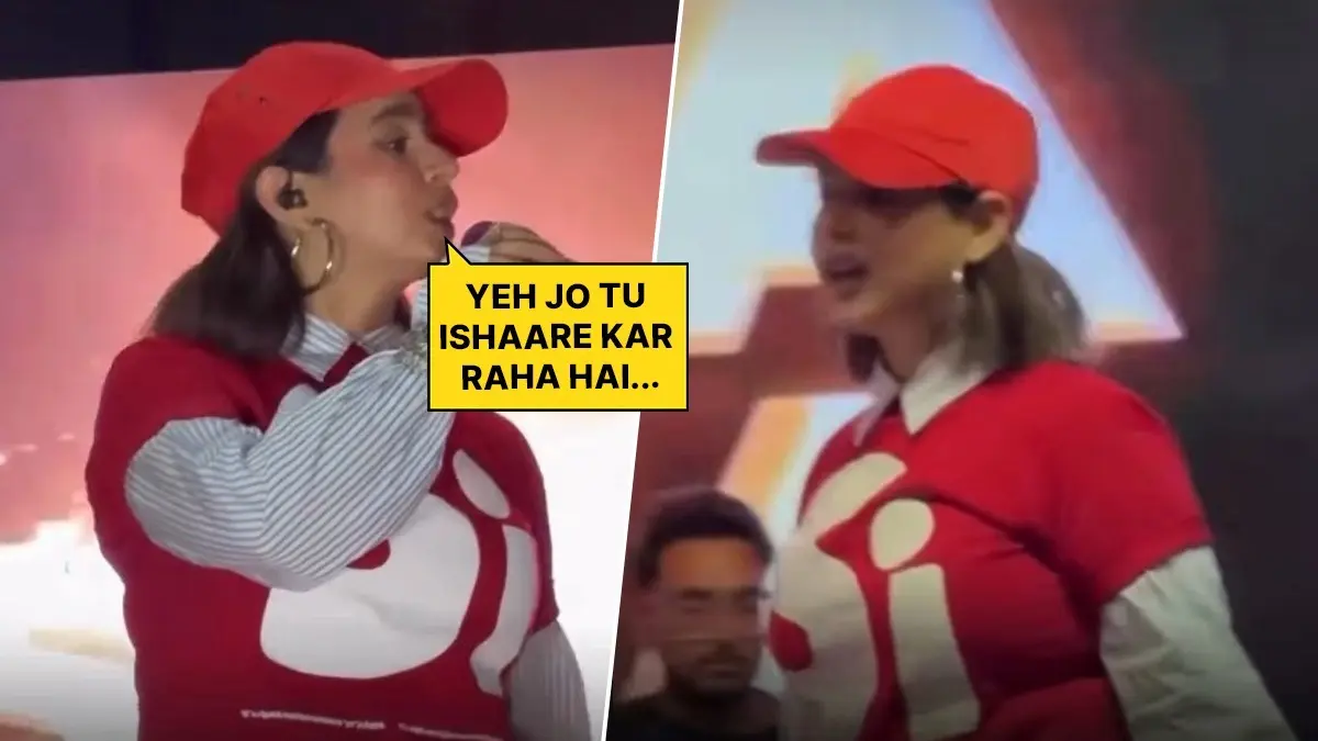 Singer Sunanda Sharma Warns Concert Attendee Making Obscene Gestures At Her During Show: Abhi Chod Rahi Hoon... Sunanda Sharma blasted a concert attendee for making obscene gestures at her